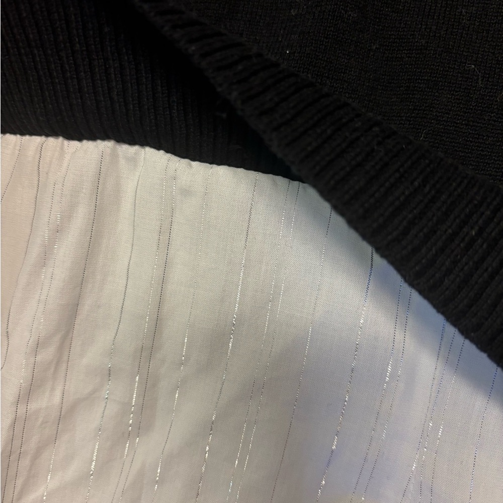 Candie's Black and White Layered Blouse - Picture 9 of 10